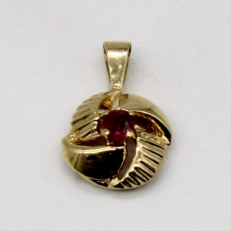 infinity knot wedding band Ruby Pendant | 0.06ct |