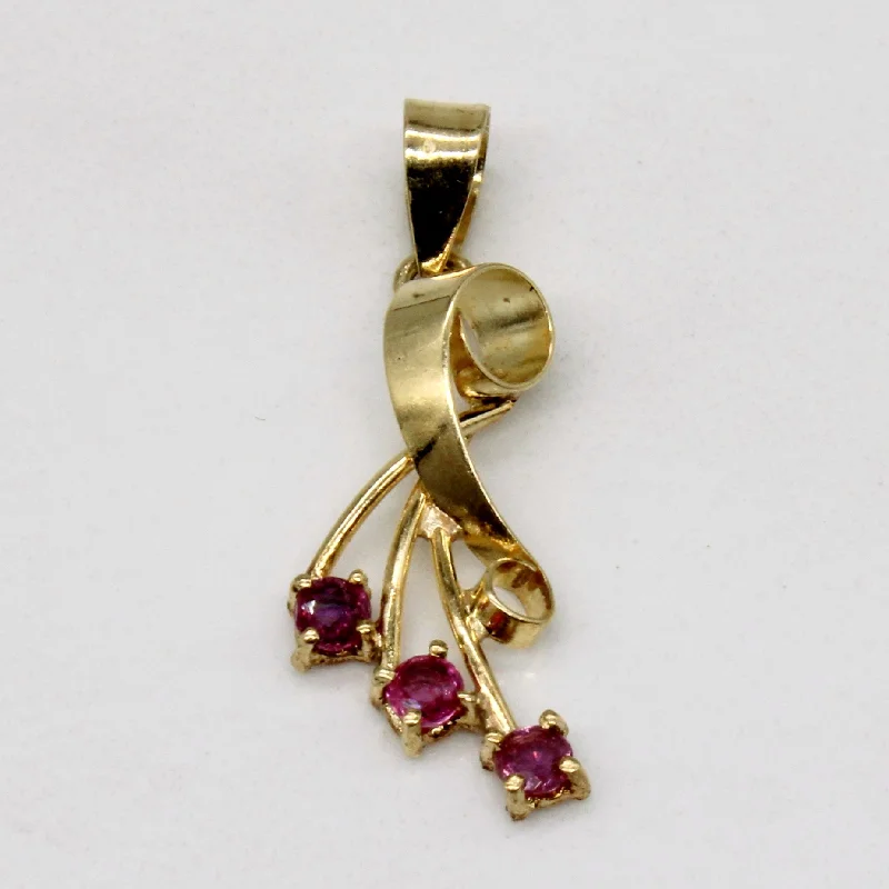 minimalist disc pendant necklace Ruby Pendant | 0.18ctw |