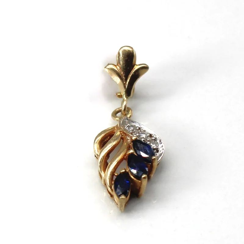 classic pearl choker necklace Sapphire & Diamond Leaf Design Pendant | 0.21ctw | 0.02ctw | classic pearl choker necklace Sapphire & Diamond Leaf Design Pendant | 0.21ctw | 0.02ctw |