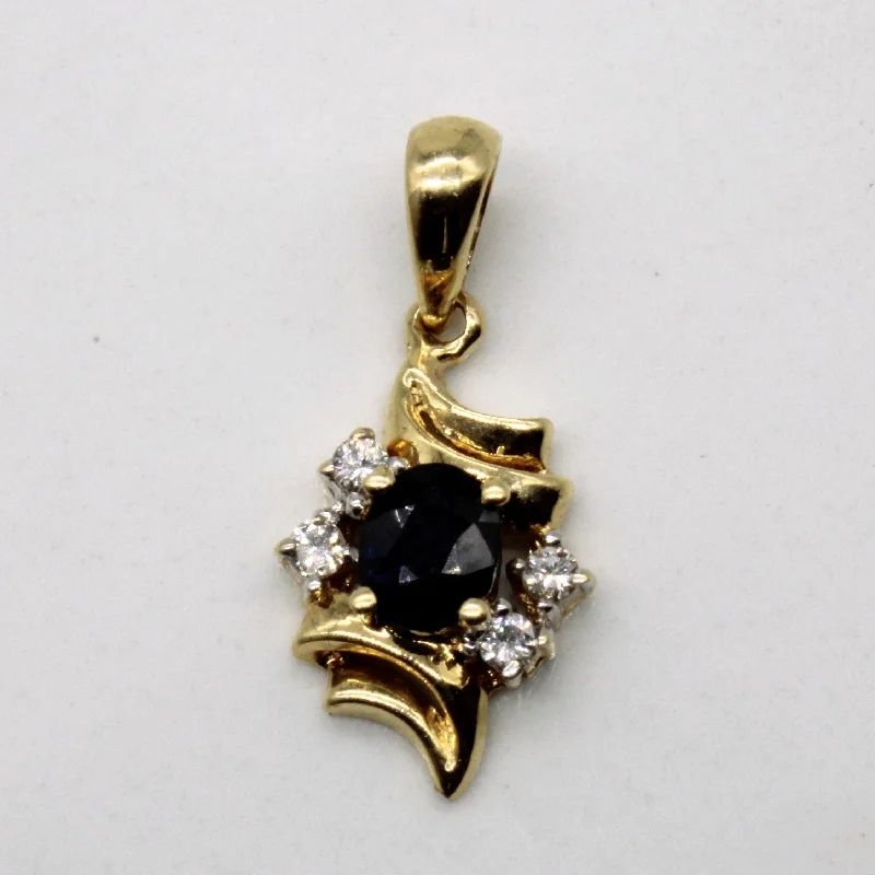 Sapphire & Diamond Pendant | 0.33ct, 0.06ctw |