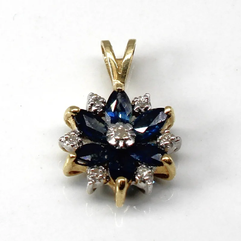 genuine ruby ring women Sapphire & Diamond Pendant | 0.96ctw | 0.03ctw |