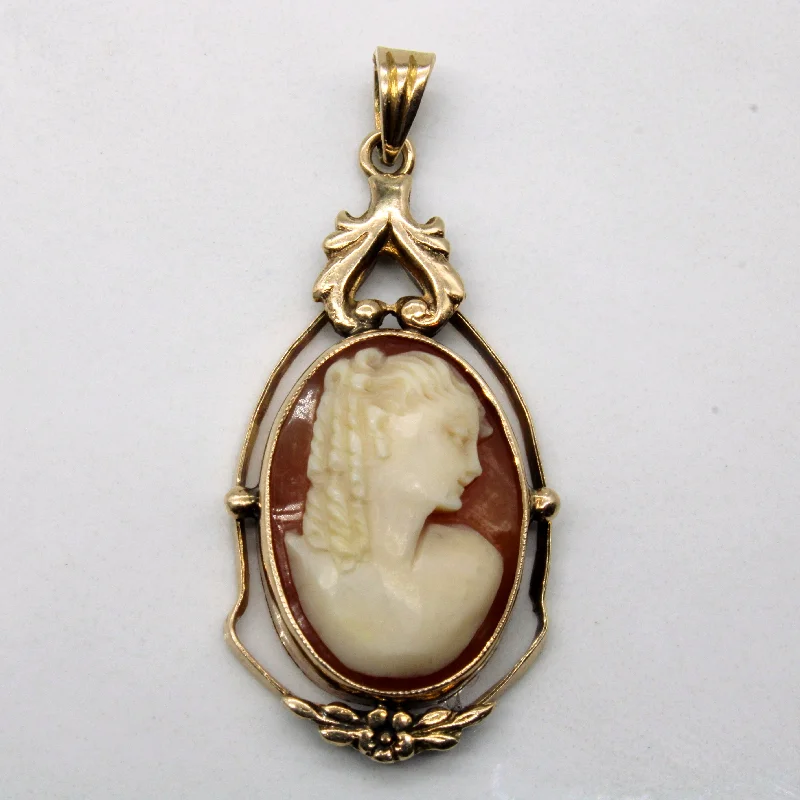 Shell Cameo Pendant | 3.75ct |