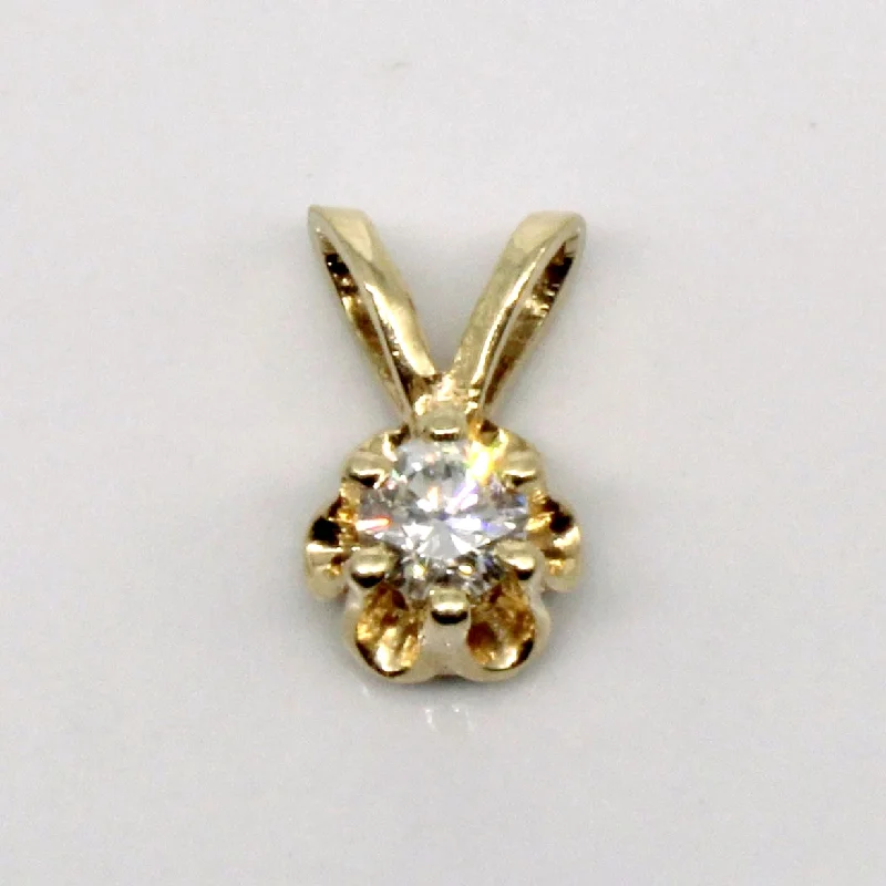 Solitaire Diamond Pendant | 0.22ctw |