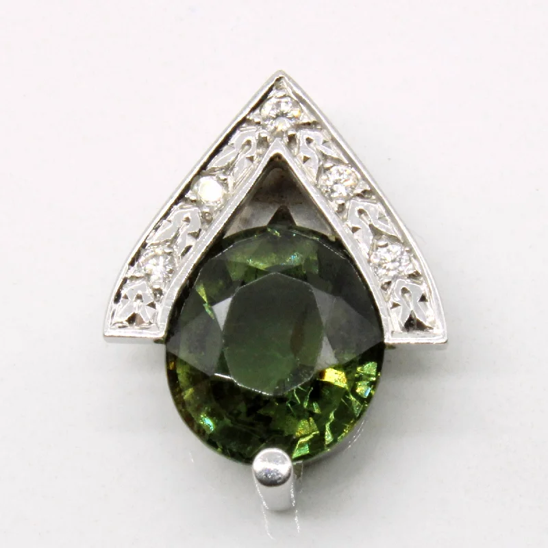 Tourmaline & Diamond Pendant | 2.50ct, 0.05ctw |