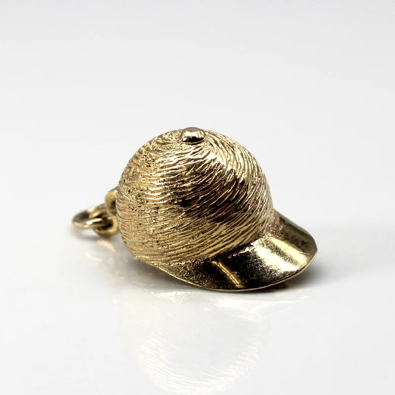 delicate gold band ring Yellow Gold Jockey Hat Pendant