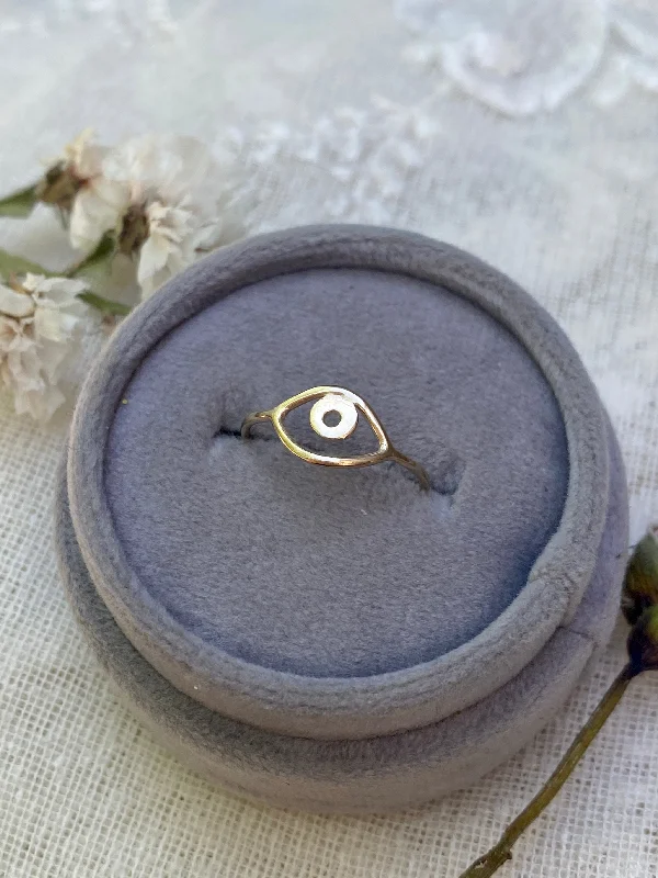 leather cuff bracelet men Evil Eye Ring