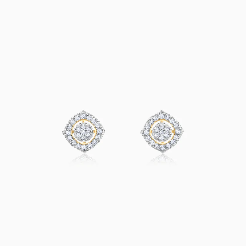 luxury emerald ring platinum Gold Blooming Fusion Diamond Earrings