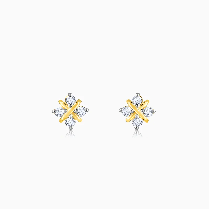 natural jade ring Gold Quartet Diamond Earrings