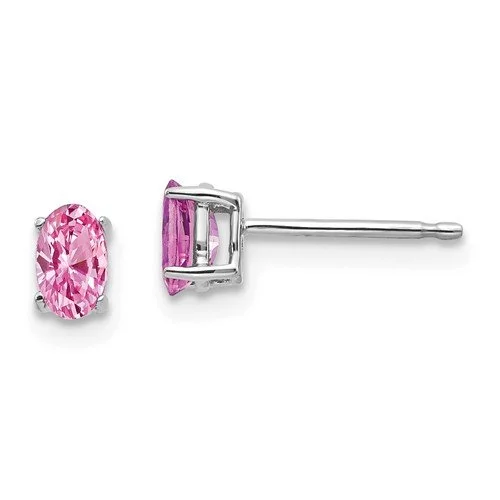 emerald-cut aquamarine necklace 14KT GOLD 2/3 CTW OVAL PINK SAPPHIRE STUD EARRINGS
