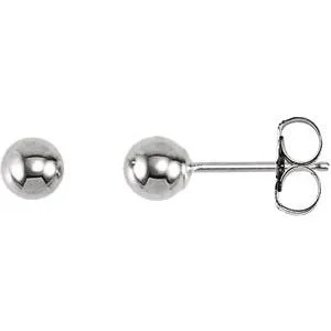 celestial sun charm anklet 14KT White Gold 4MM Ball Earrings