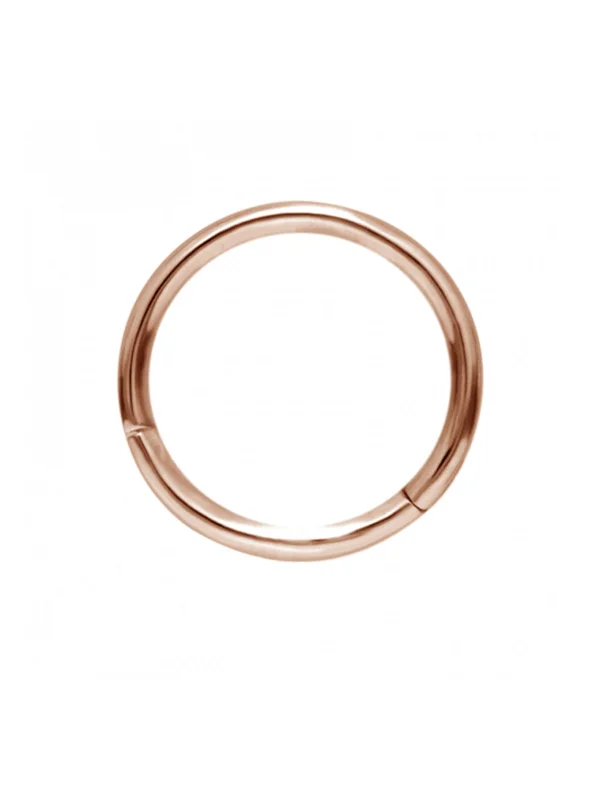 dainty gemstone choker necklace 16 Gauge 11mm Plain Rose Gold Single Hoop Earring