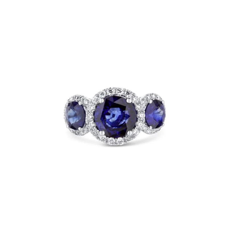 yellow sapphire engagement ring 18K White Gold Blue Sapphire Three Stone Diamond Engagement Ring yellow sapphire engagement ring 18K White Gold Blue Sapphire Three Stone Diamond Engagement Ring