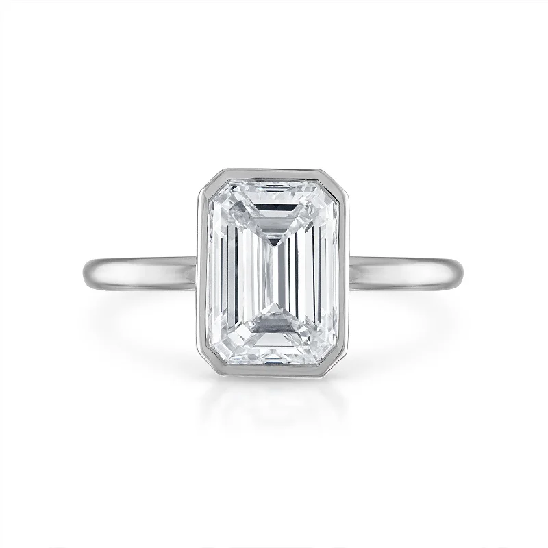 amethyst gemstone engagement ring 2.70ct Emerald Cut with Solitaire Bezel Setting Engagement Ring amethyst gemstone engagement ring 2.70ct Emerald Cut with Solitaire Bezel Setting Engagement Ring