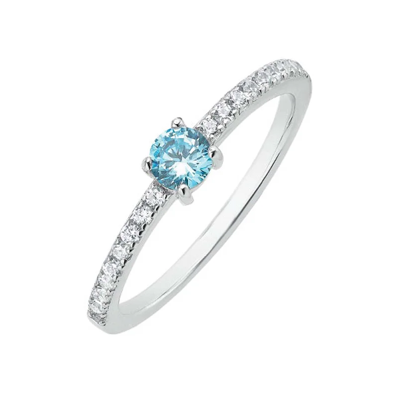 simple gold stacking rings Sterling Silver Cubic Zirconia Stacker Ring