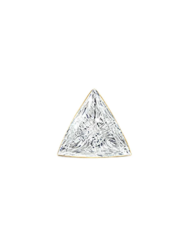 handmade copper wire ring 3mm Invisible Set Diamond Triangle Thread Through Yellow Gold Single Earring handmade copper wire ring 3mm Invisible Set Diamond Triangle Thread Through Yellow Gold Single Earring