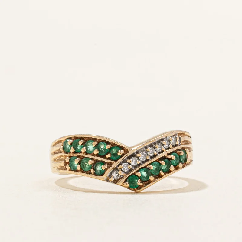 hammered silver pendant necklace Chevron Emerald & Diamond Ring | 0.28ctw, 0.05ctw | SZ 5.5 |