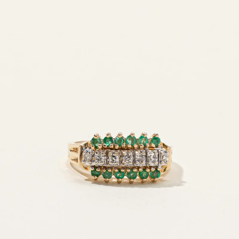 emerald-cut ruby eternity ring Cluster Set Diamond & Emerald Ring | 0.24ctw | 0.14ctw | SZ 5.75 | emerald-cut ruby eternity ring Cluster Set Diamond & Emerald Ring | 0.24ctw | 0.14ctw | SZ 5.75 |