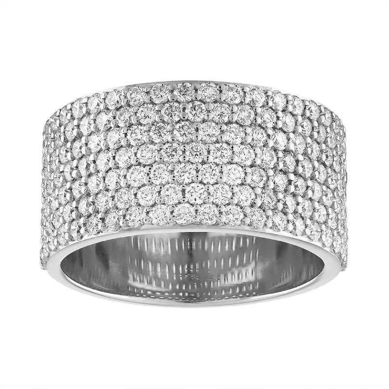minimalist black diamond studs Wide Diamond Cigar Band