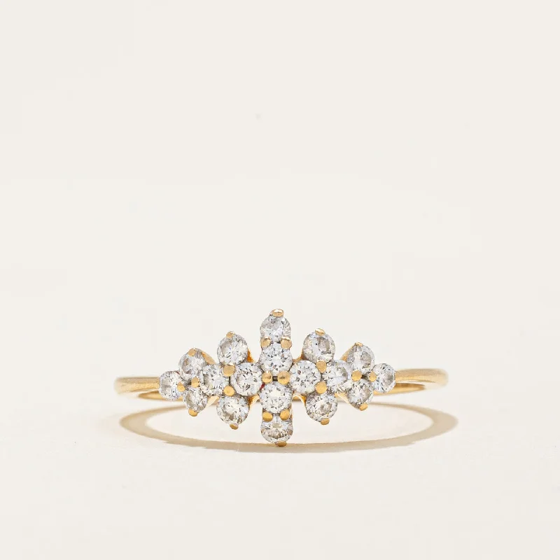 classic pearl bridal earrings Diamond Cocktail Ring | 0.42ctw | SZ 6.75 |