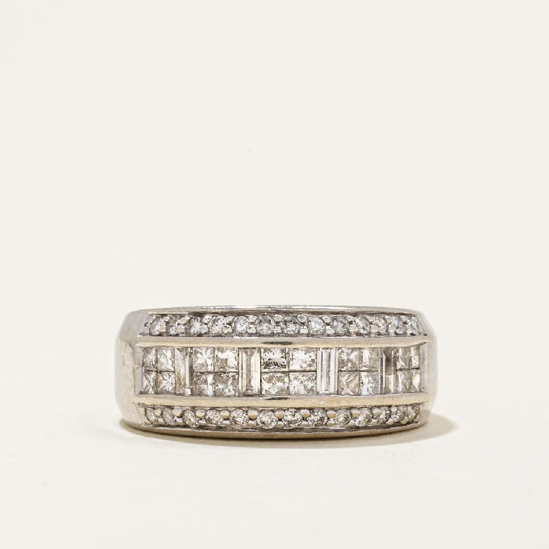 celestial sun and moon pendant Diamond Cocktail Ring | 0.96ctw | SZ 6.75 |