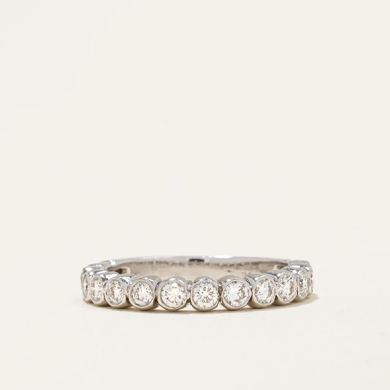 double-layered choker necklace Diamond Semi Eternity Ring | 0.73ctw | SZ 7.75 |