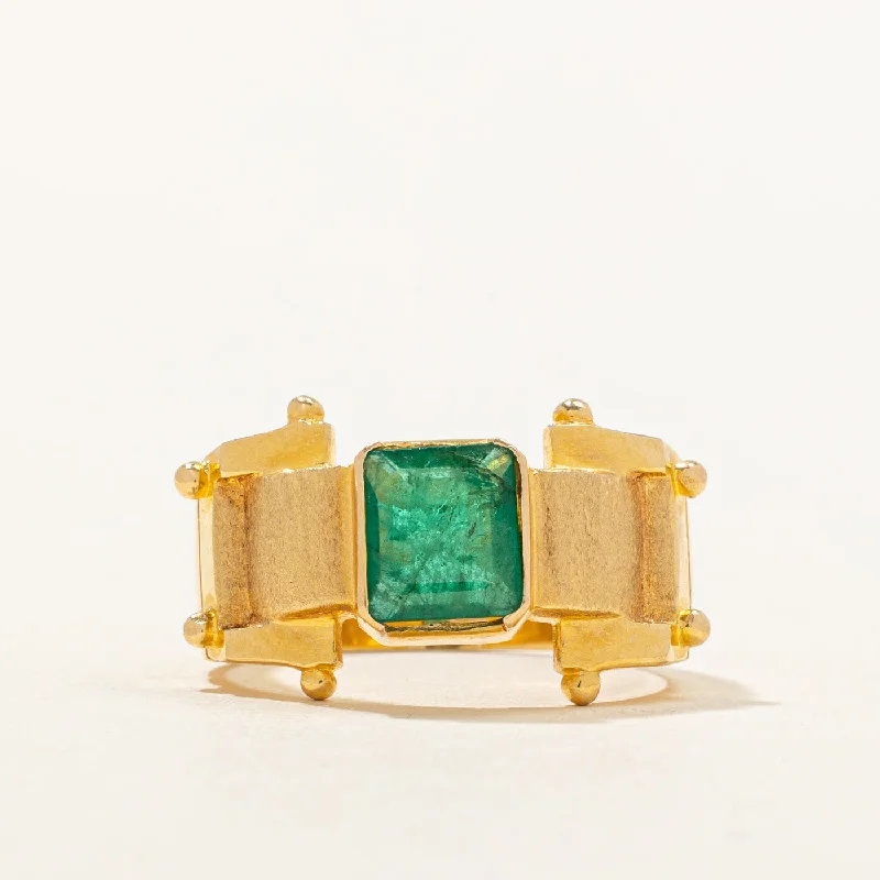 personalized family tree necklace Emerald Cocktail Ring | 1.40ct | SZ 8.25 |