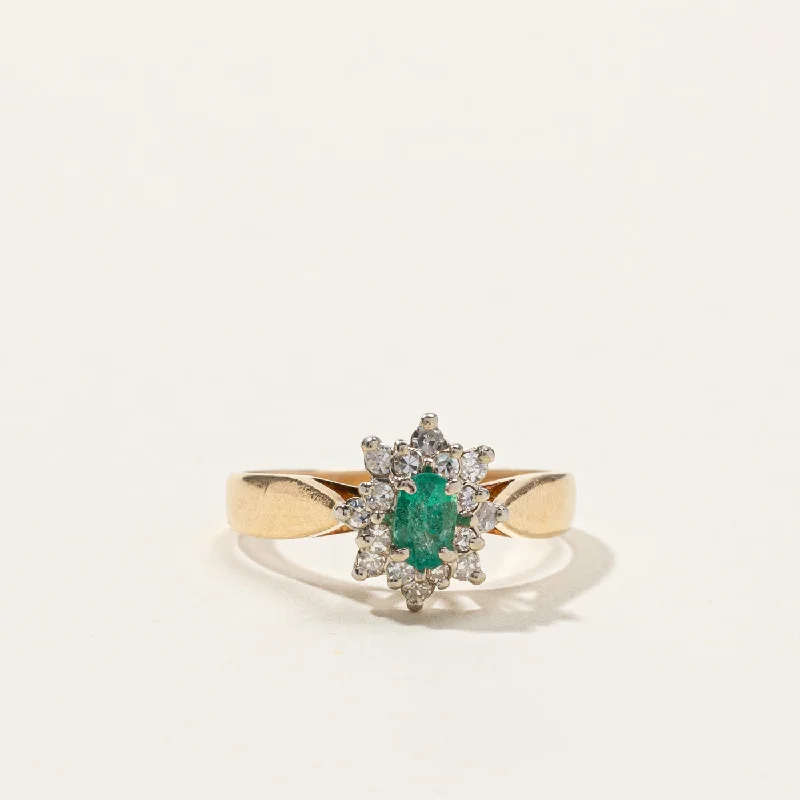 handmade antique silver bangle Emerald & Diamond Cocktail Ring | 0.16ct | 0.12ctw | SZ 5.75 | handmade antique silver bangle Emerald & Diamond Cocktail Ring | 0.16ct | 0.12ctw | SZ 5.75 |