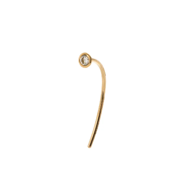 adjustable infinity charm bracelet 18k Diamond Short Arrow Earring