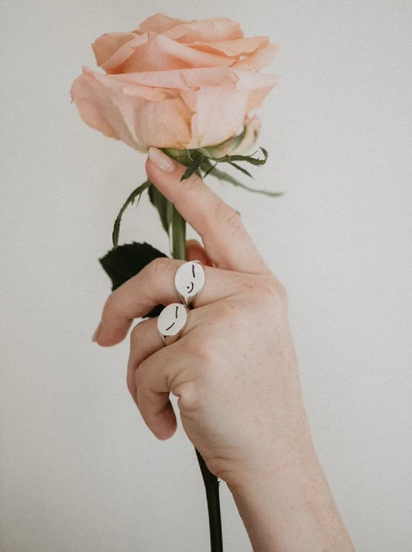 handmade braided leather necklace For the Love of BOOBS - The Single Mastectomy Ring