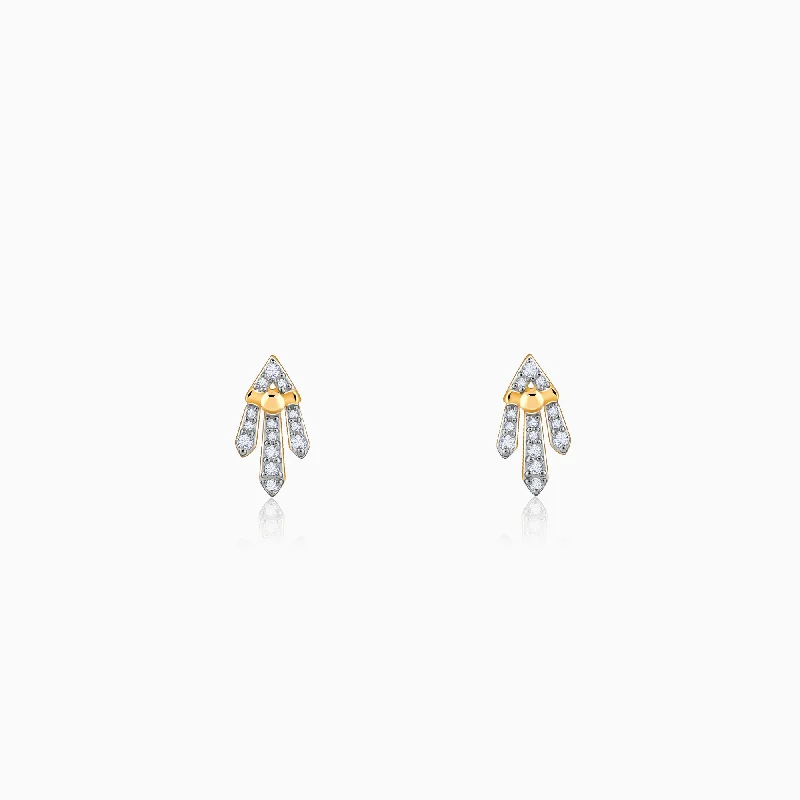 silver Celtic knot necklace Gold Aspire Diamond Earrings