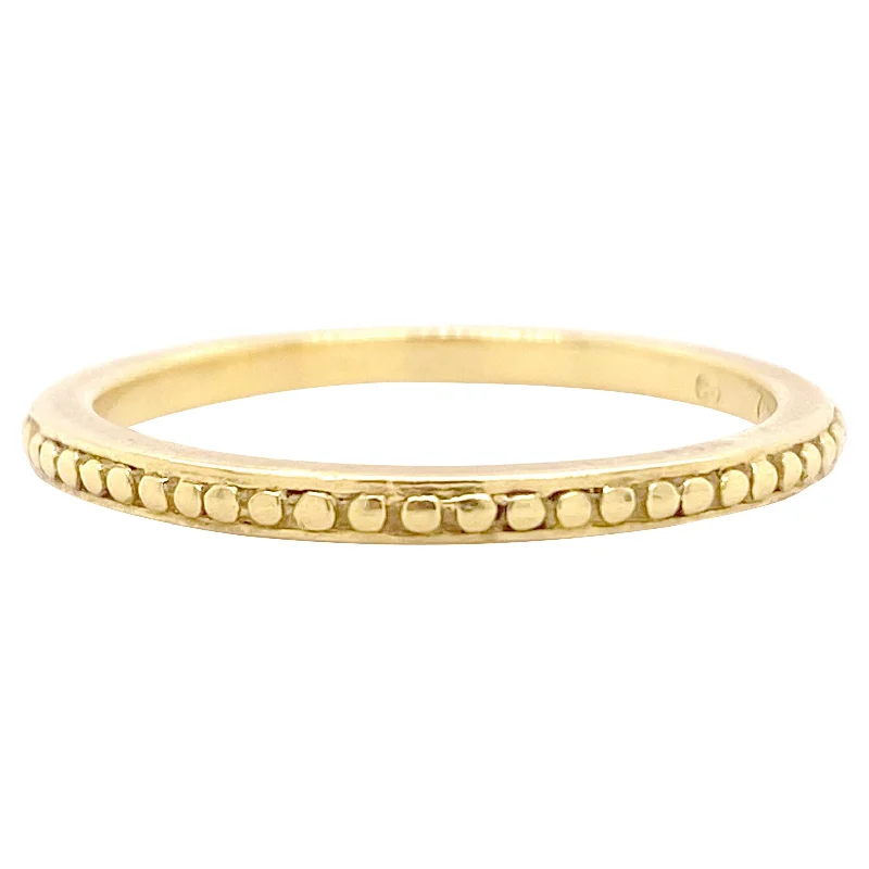 Gold Band, Yellow Gold Wedding Ring, Stackable Band