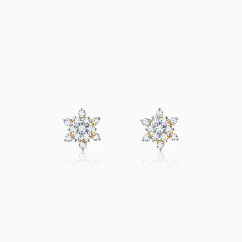 birthstone charm bracelet for mom Gold Empress Spark Diamond Earrings
