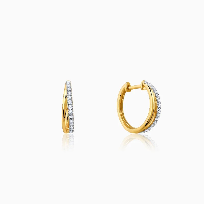 real diamond eternity band Gold Endora Diamond Earrings