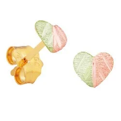 vintage-style filigree bracelet Gold Heart Earrings