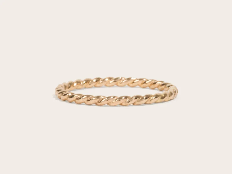 heart-shaped promise ring sterling silver Twist Ring
