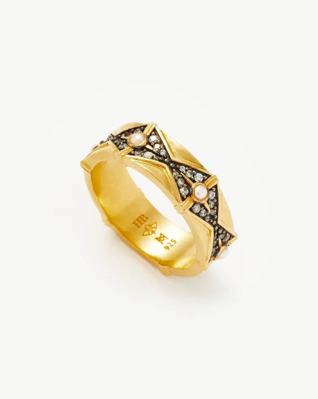 personalized couple rings Harris Reed Jewel in the Crown Ring