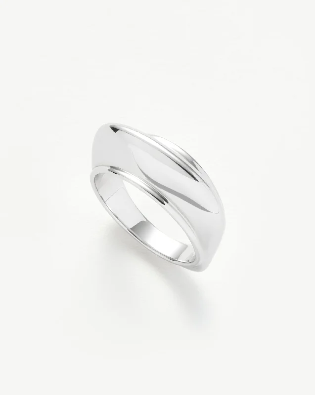 zodiac constellation bracelet silver Hera Dome Stacking Ring | Sterling Silver