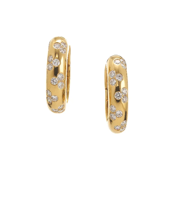 Hoop Earrings, Polished Gold