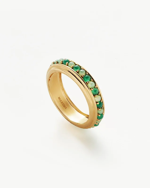 diamond halo engagement ring Hot Rox Gemstone Stacking Ring | 18ct Gold Vermeil/Green Onyx & Chalcedony diamond halo engagement ring Hot Rox Gemstone Stacking Ring | 18ct Gold Vermeil/Green Onyx & Chalcedony