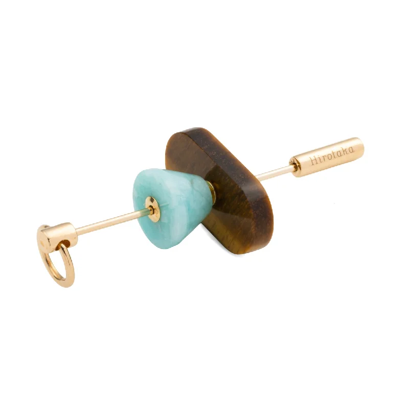 real jade jadeite bangle "Spear" Door Knocker Earring Large size, Tiger's Eye &Amazonite real jade jadeite bangle "Spear" Door Knocker Earring Large size, Tiger's Eye &Amazonite