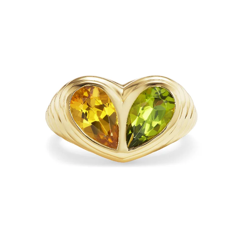 men’s titanium ring with diamonds Jumbo Sweetheart Ring