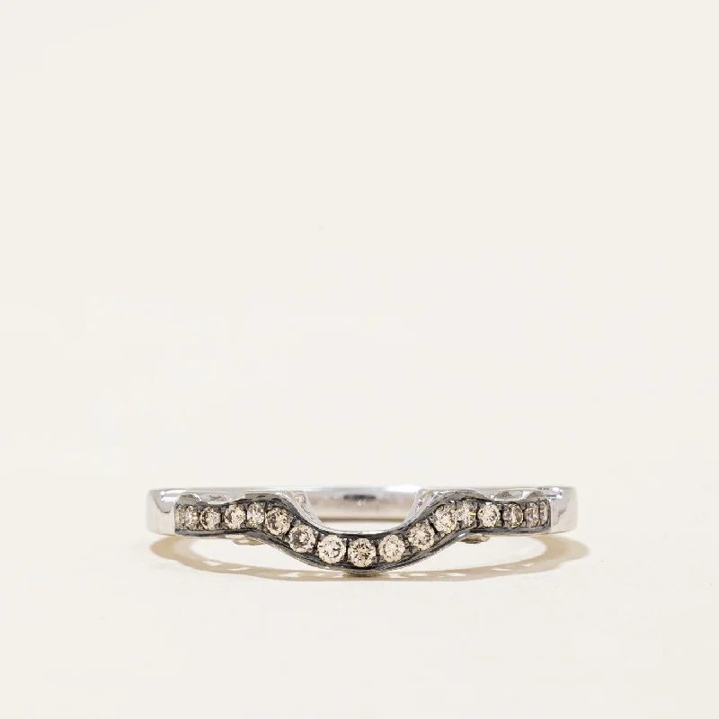 vintage Victorian brooch pin 'Le Vian' Diamond Stacker Ring | 0.20ctw | SZ 9 |