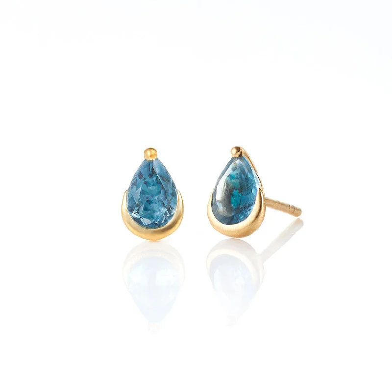 London Blue Topaz stud earrings