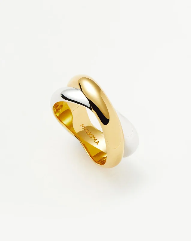 vintage citrine ring Lucy Williams Chunky Entwine Ring  | Mixed Metal