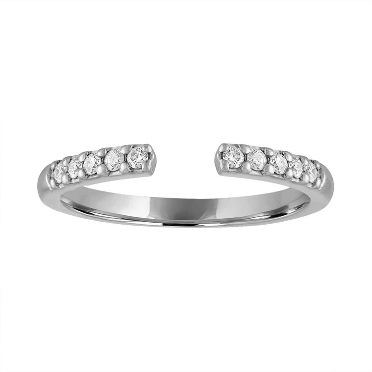 unique diamond stud earrings Nesting Diamond Stack Band