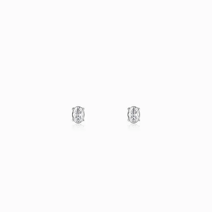 sapphire and diamond eternity ring Silver Zircon Classic Stud Earrings