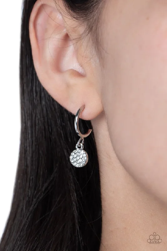 Paparazzi Earring ~ Bodacious Ballroom - White