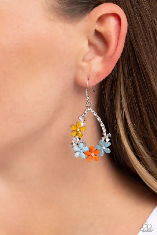 Paparazzi Earring ~ Boisterous Blooms - Multi