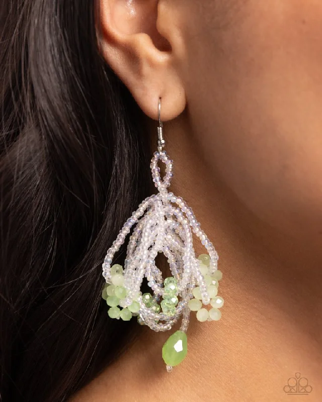 Paparazzi Earring ~ Botanical Bundle - Green