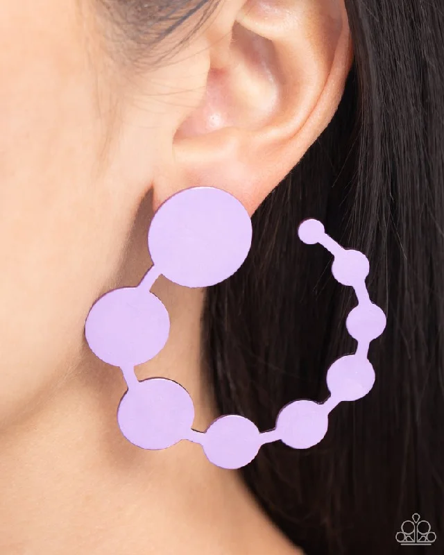 Paparazzi Earring ~ Have It Both PHASE - Purple